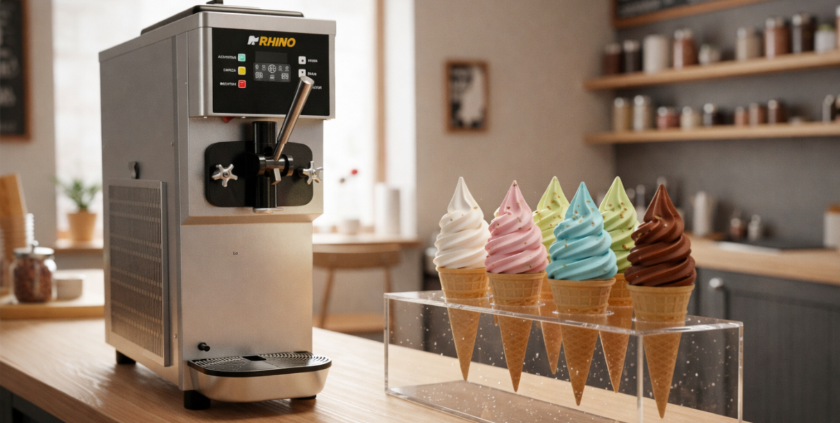 Cómo elegir la máquina de helado perfecta para tu cafetería o snack bar